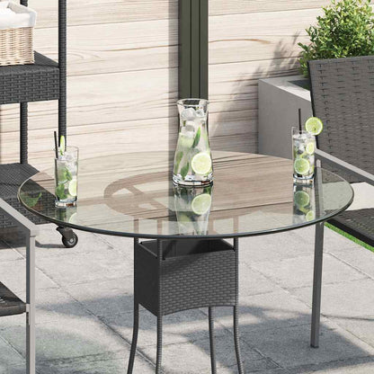 vidaXL Plateau de table en verre trempé rond 800 mm