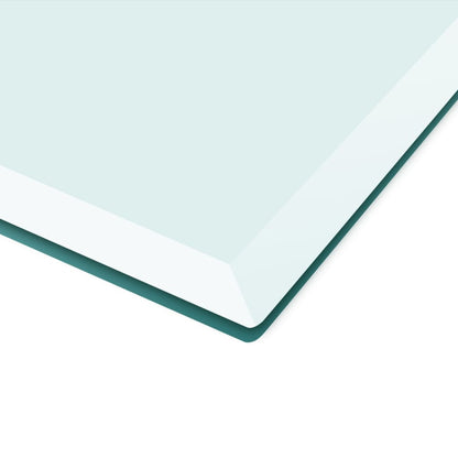 vidaXL Plateau de table en verre trempé carré 800x800 mm