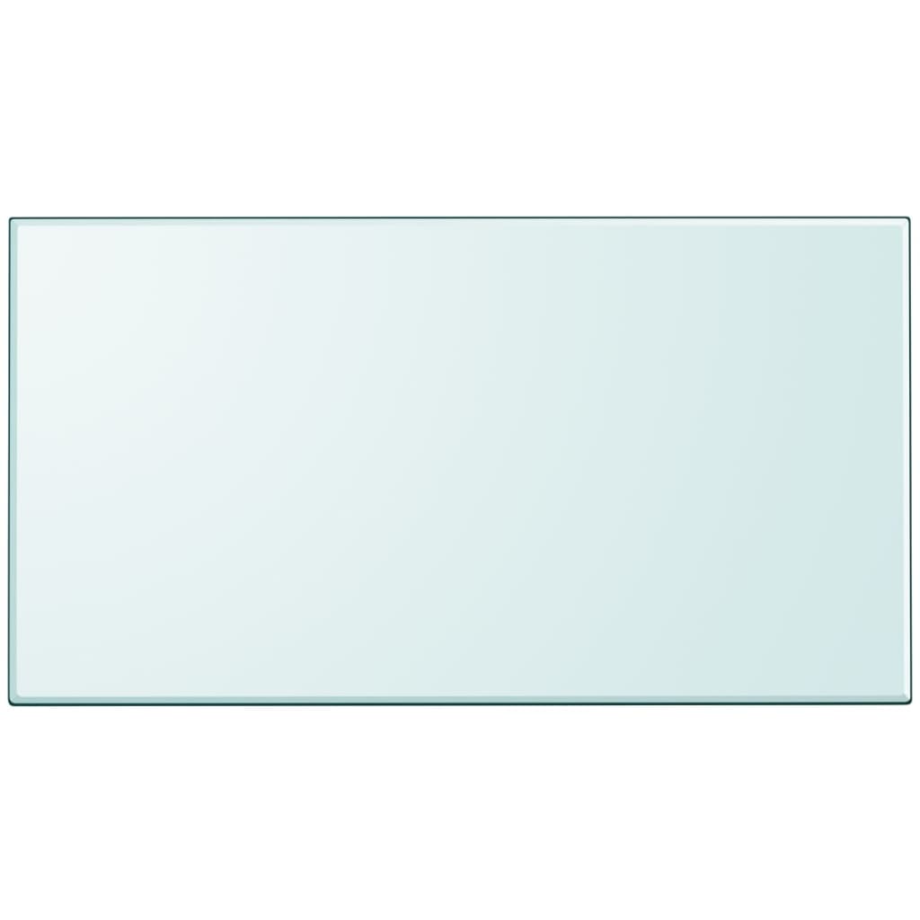 vidaXL Plateau de table en verre trempé rectangulaire 1200x650 mm