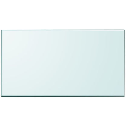 vidaXL Plateau de table en verre trempé rectangulaire 1200x650 mm