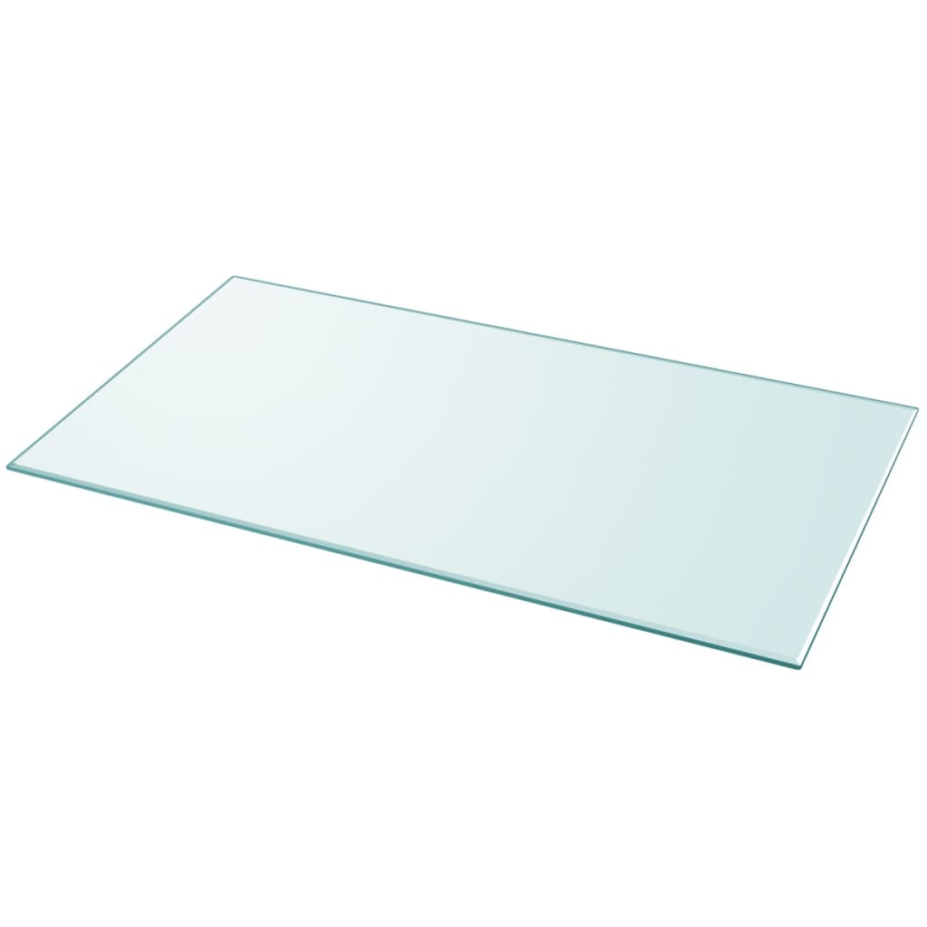 vidaXL Plateau de table en verre trempé rectangulaire 1200x650 mm
