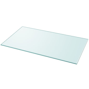 vidaXL Plateau de table en verre trempé rectangulaire 1200x650 mm