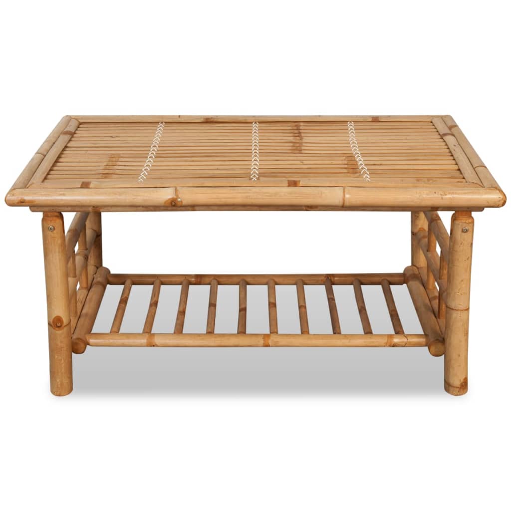 vidaXL Table basse en bambou 90x50x45 cm