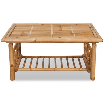 vidaXL Table basse en bambou 90x50x45 cm