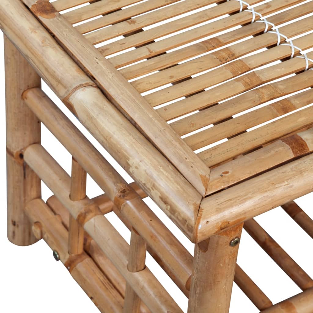 vidaXL Table basse en bambou 90x50x45 cm