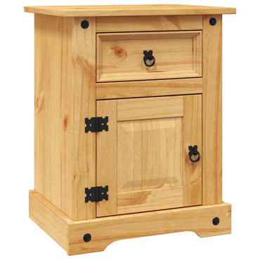 vidaXL Table de chevet style mexicain pin massif 53x39x66 cm