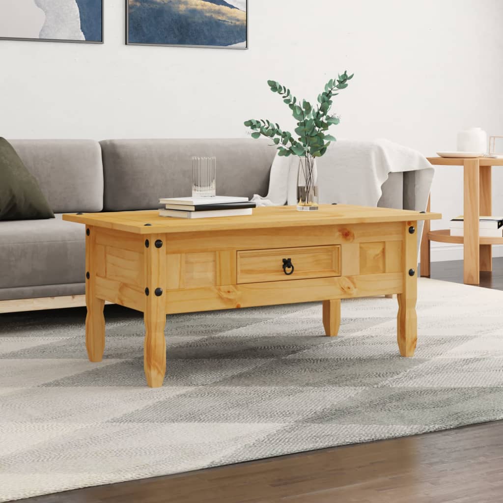 vidaXL Table basse style mexicain en pin 100x55x44 cm