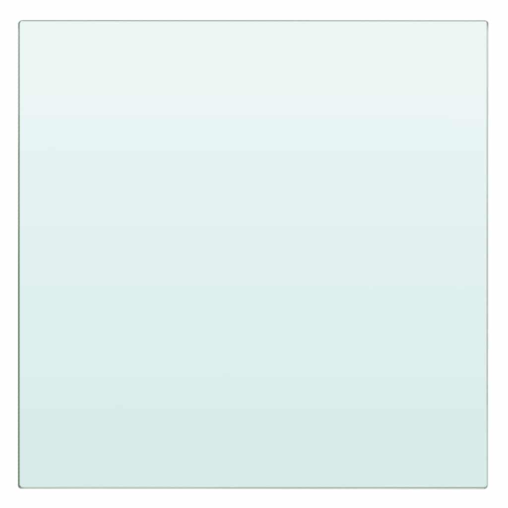 vidaXL Regalboden Glas Transparent 20x20 cm