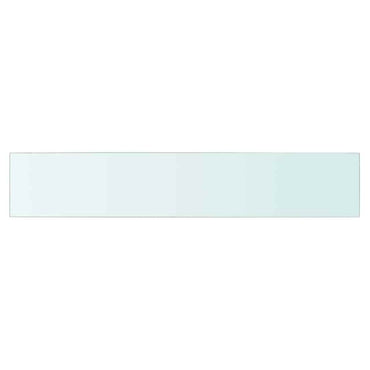 vidaXL Étagère en verre transparent 80x15 cm