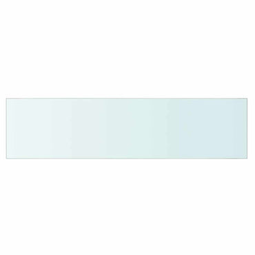 vidaXL Regalboden Glas Transparent 80x20 cm