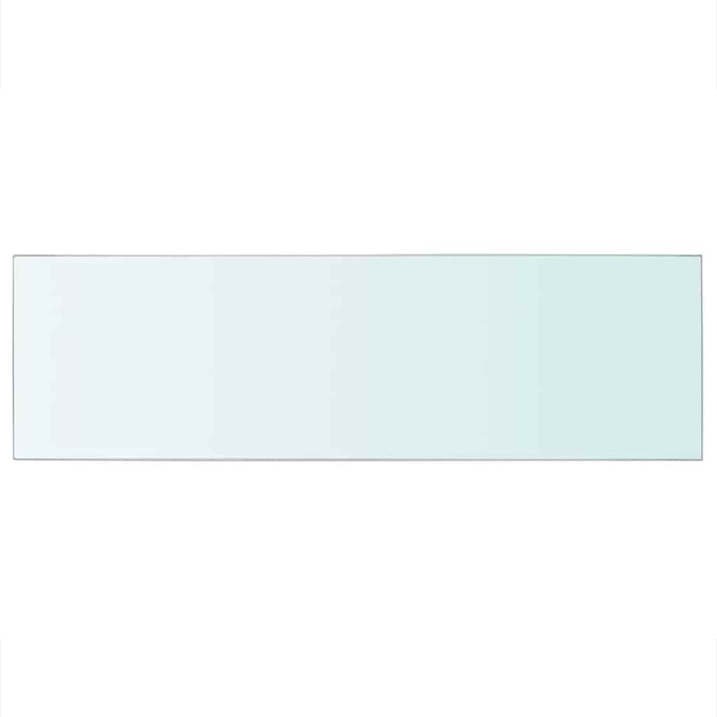 vidaXL Regalboden Glas Transparent 80 cm x 25 cm