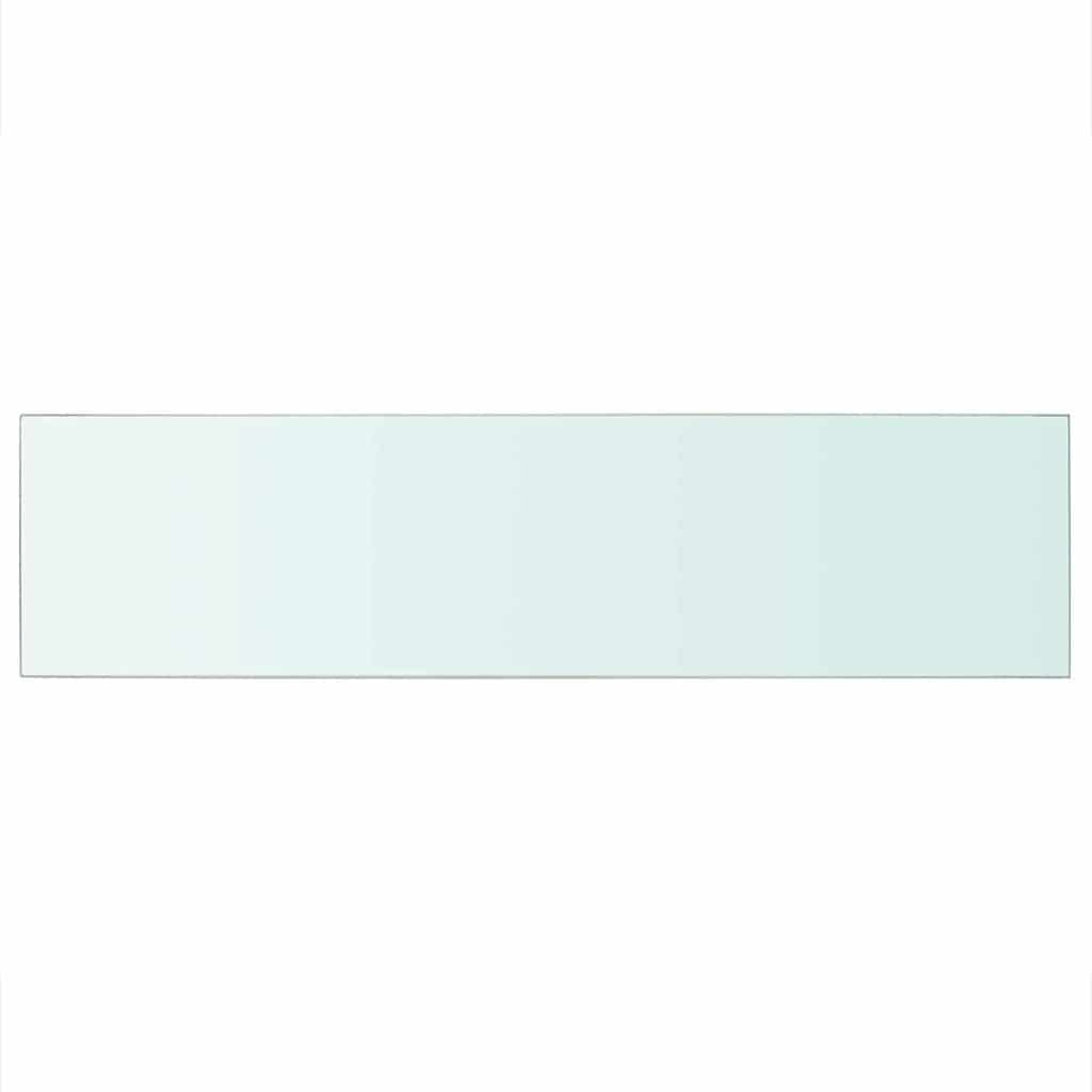 vidaXL Regalboden Glas Transparent 100x25 cm
