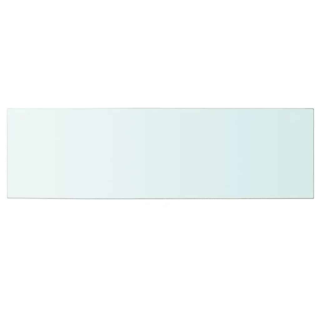 vidaXL Étagère en verre transparent 100x30 cm