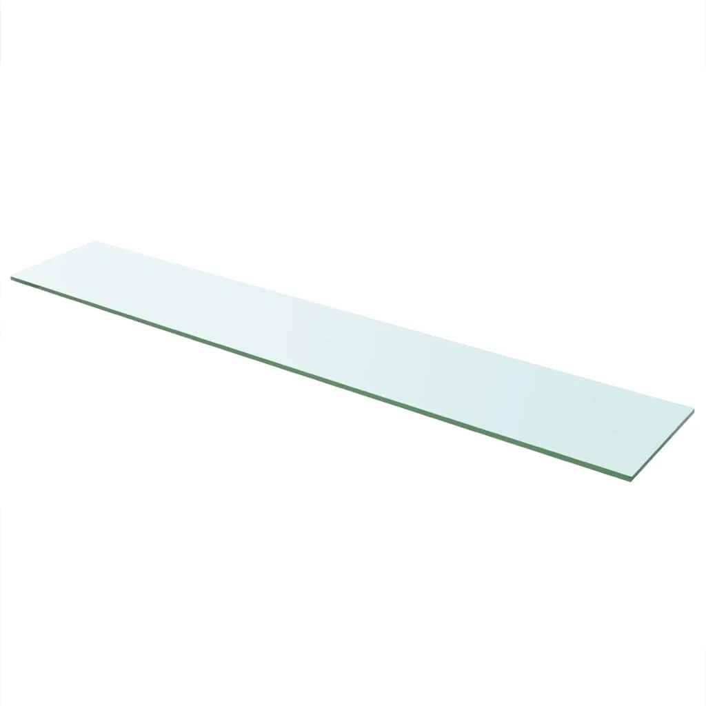 vidaXL Tablette en verre Transparent 110 cm x 20 cm