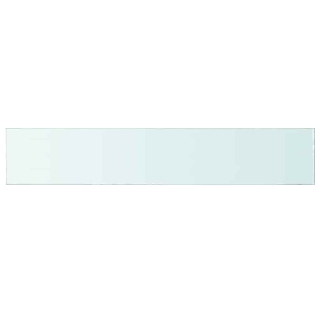 vidaXL Tablette en verre Transparent 110 cm x 20 cm