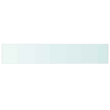 vidaXL Tablette en verre Transparent 110 cm x 20 cm