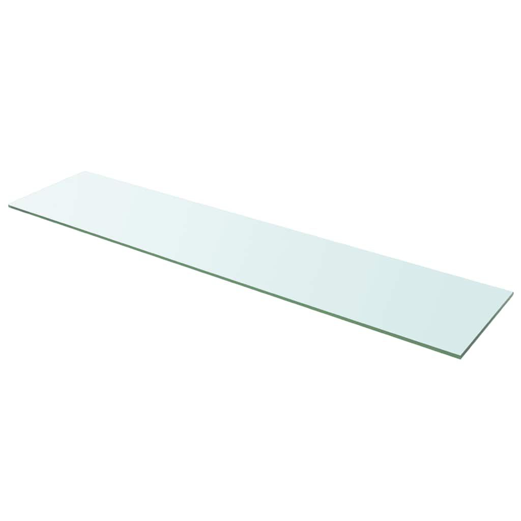 vidaXL Étagère en verre transparent 110x25 cm