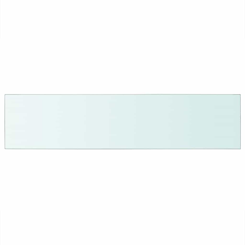 vidaXL Étagère en verre transparent 110x25 cm