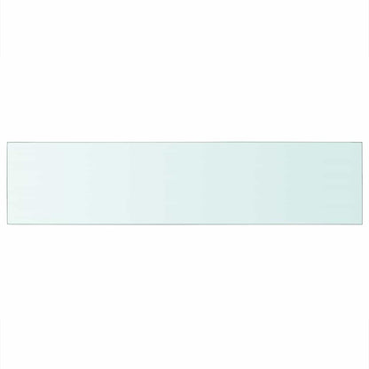 vidaXL Étagère en verre transparent 110x25 cm