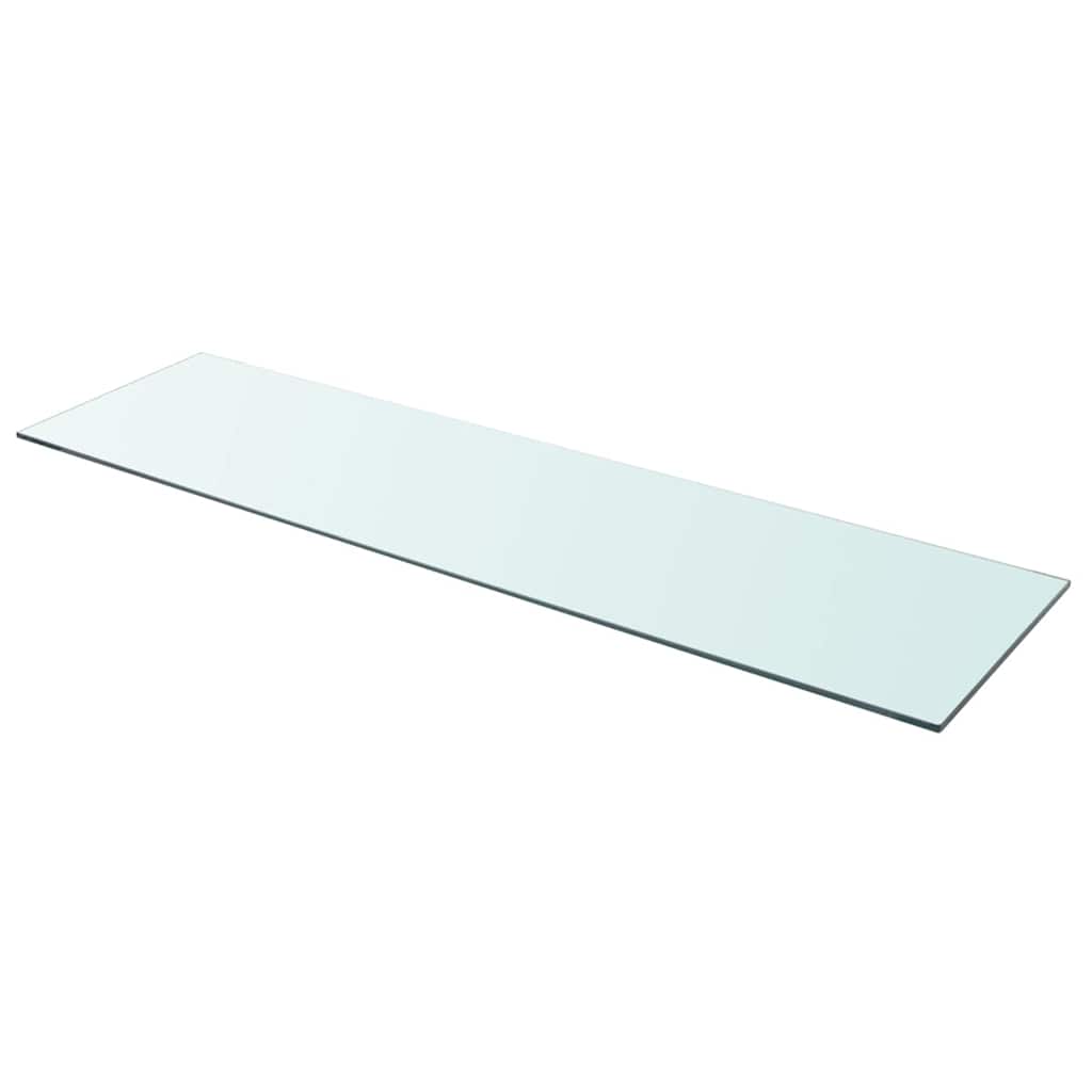 vidaXL Étagère en verre transparent 110x30 cm