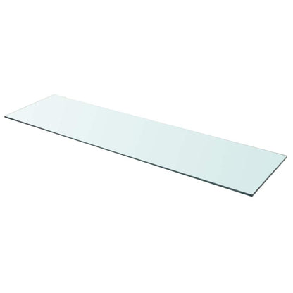 vidaXL Étagère en verre transparent 110x30 cm