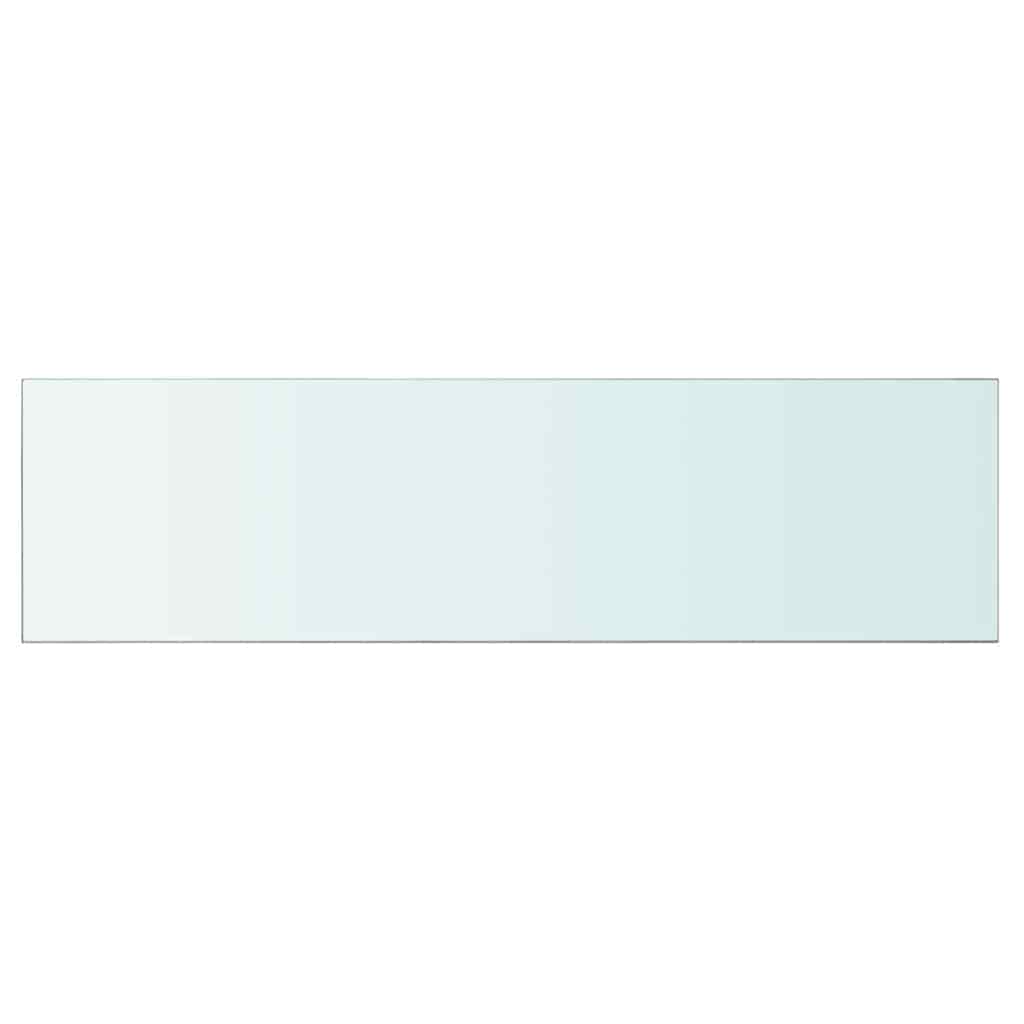 vidaXL Étagère en verre transparent 110x30 cm