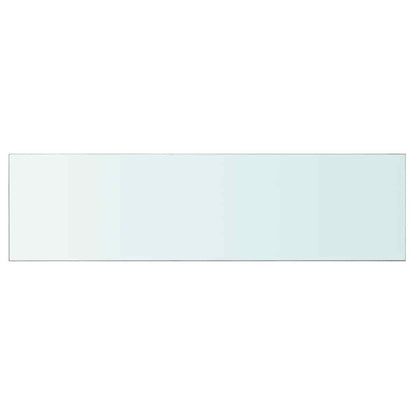 vidaXL Étagère en verre transparent 110x30 cm