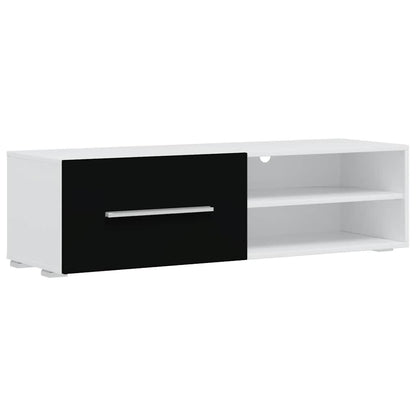 vidaXL Fünfteilige Wohnwand TV-Schrank mit LED-Beleuchtung Schwarz