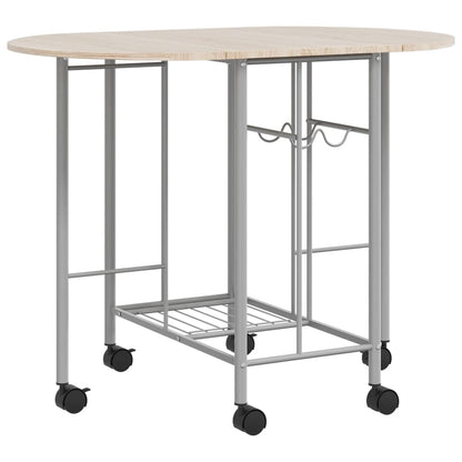 vidaXL Table à manger dépliante cinq pièces en MDF