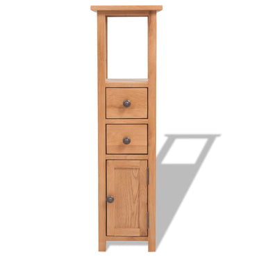 vidaXL Eckschrank 26x26x94 cm Massivholz Eiche