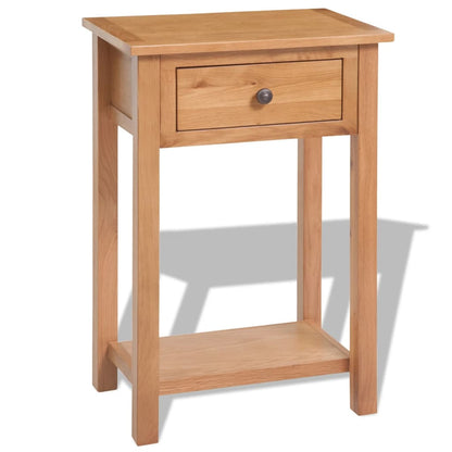 vidaXL Console 50x32x75 cm Bois de chêne massif
