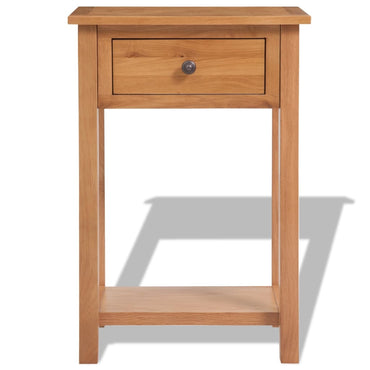 vidaXL Console 50x32x75 cm Bois de chêne massif
