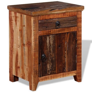 vidaXL Table de chevet en bois de Sesham massif recyclé