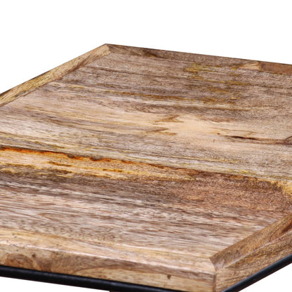 vidaXL Table basse en bois de manguier massif 56x48x40 cm