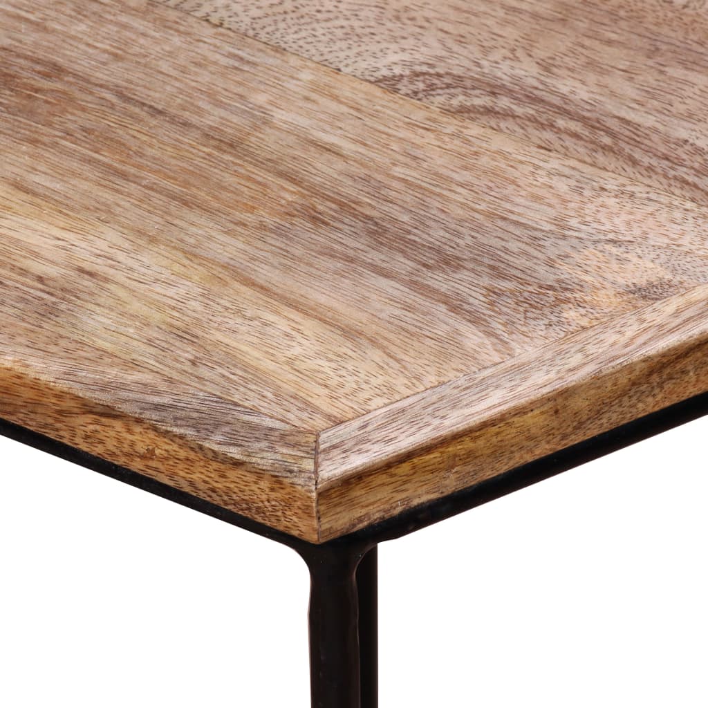 vidaXL Table basse en bois de manguier massif 56x48x40 cm