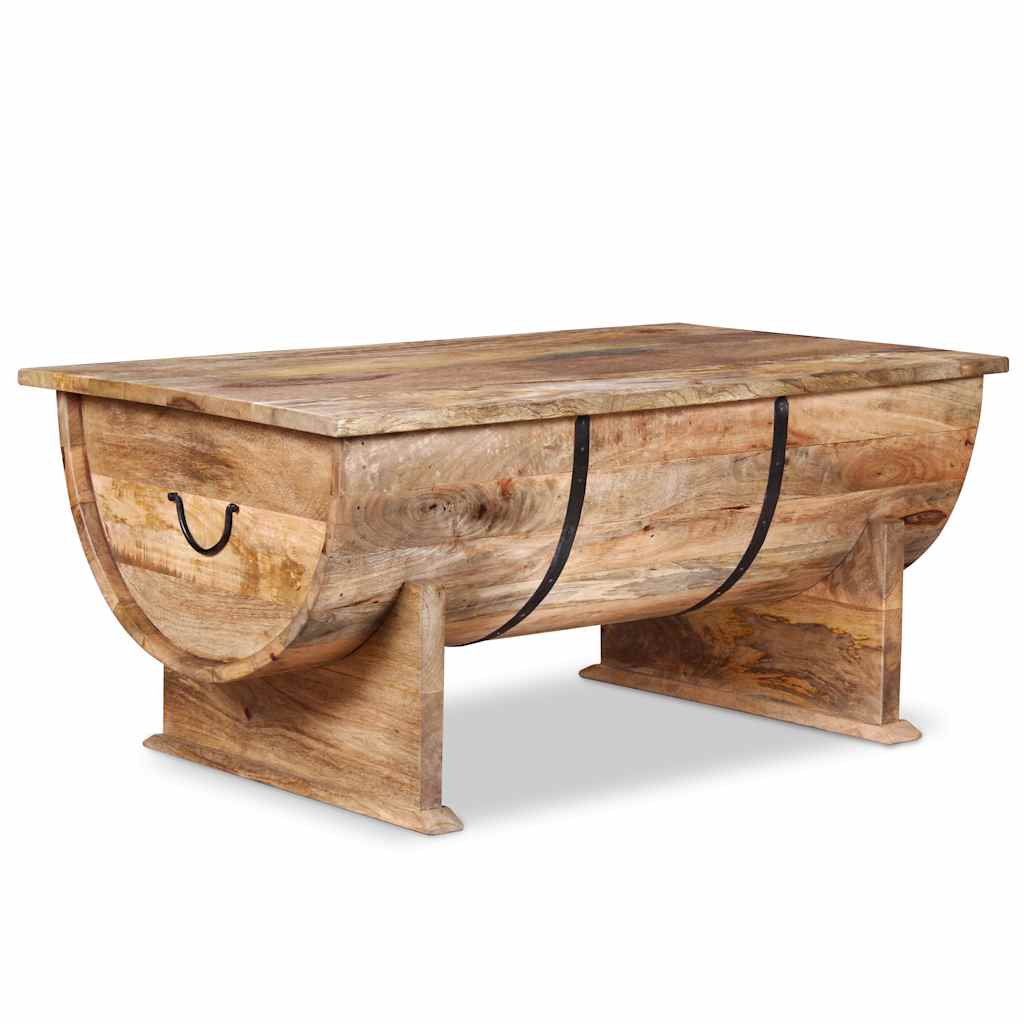 vidaXL Table basse en bois de manguier massif 88x50x40 cm