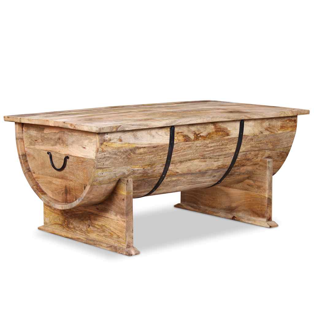 vidaXL Table basse en bois de manguier massif 88x50x40 cm