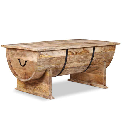 vidaXL Table basse en bois de manguier massif 88x50x40 cm