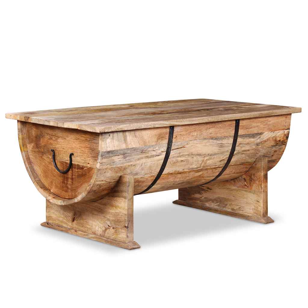 vidaXL Table basse en bois de manguier massif 88x50x40 cm