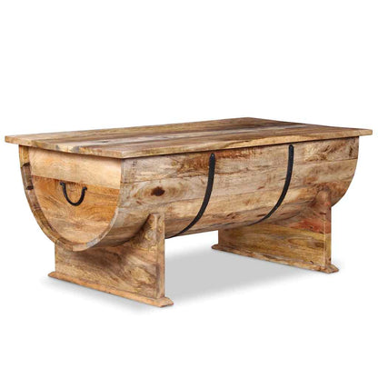 vidaXL Table basse en bois de manguier massif 88x50x40 cm