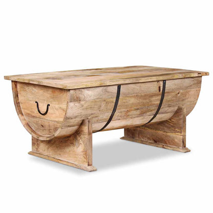 vidaXL Table basse en bois de manguier massif 88x50x40 cm
