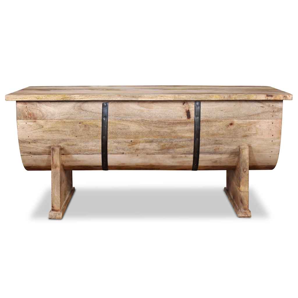vidaXL Table basse en bois de manguier massif 88x50x40 cm