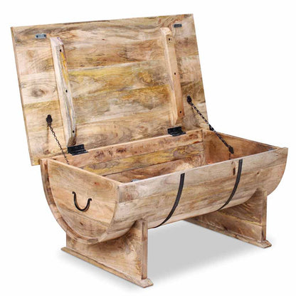 vidaXL Table basse en bois de manguier massif 88x50x40 cm
