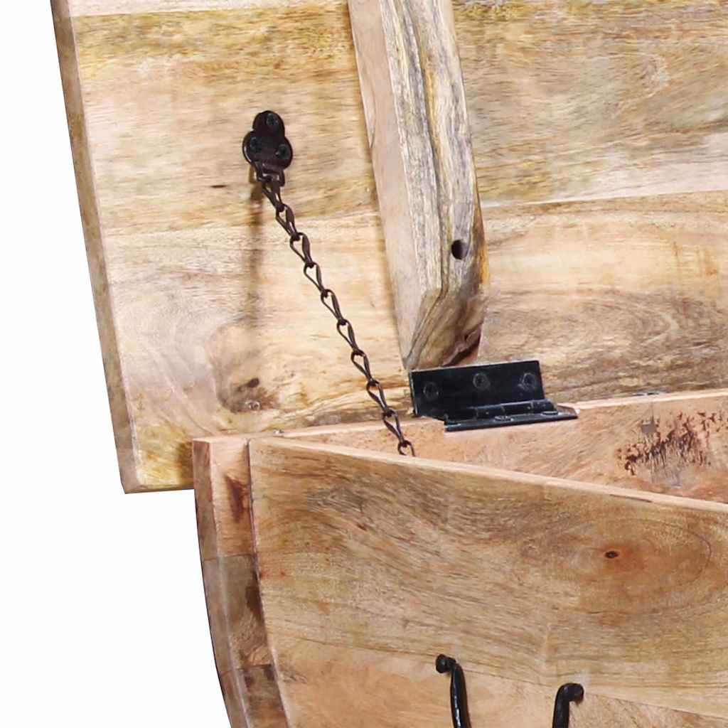 vidaXL Table basse en bois de manguier massif 88x50x40 cm