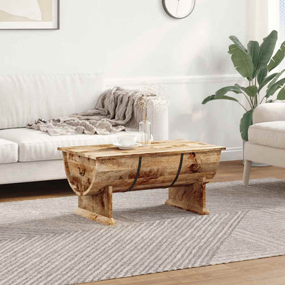 vidaXL Table basse en bois de manguier massif 88x50x40 cm