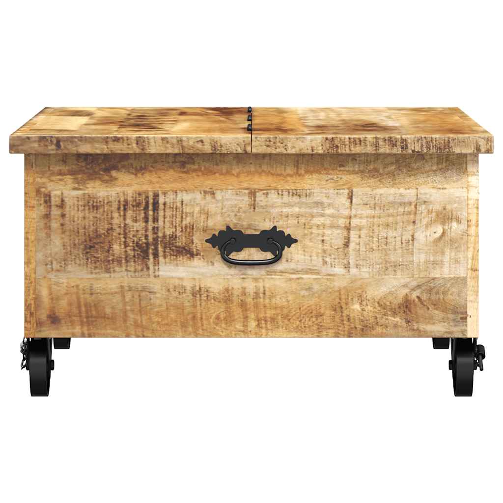 vidaXL Table basse en manguier brut 70x70x40 cm