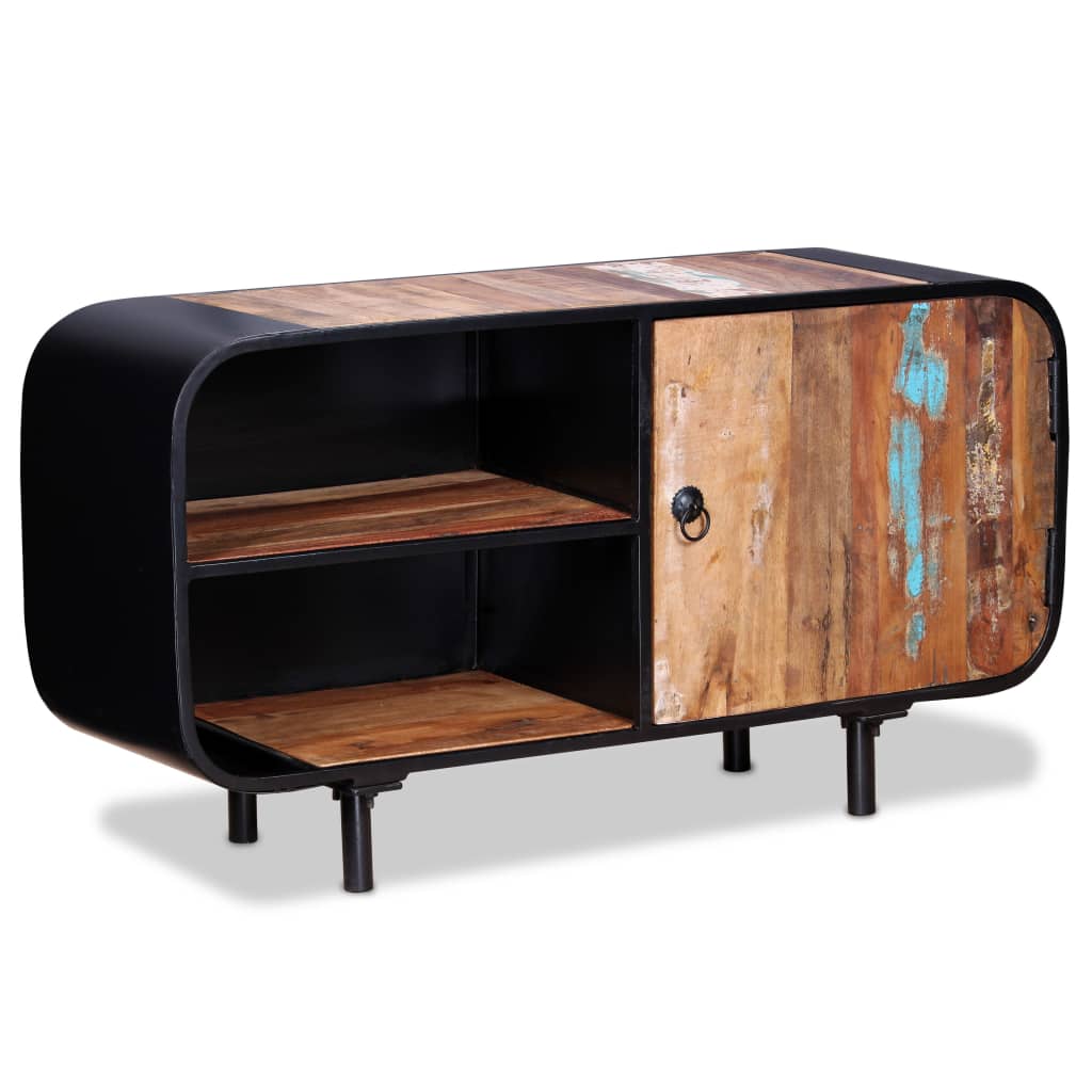 vidaXL Meuble TV en bois de récupération 90x30x48 cm