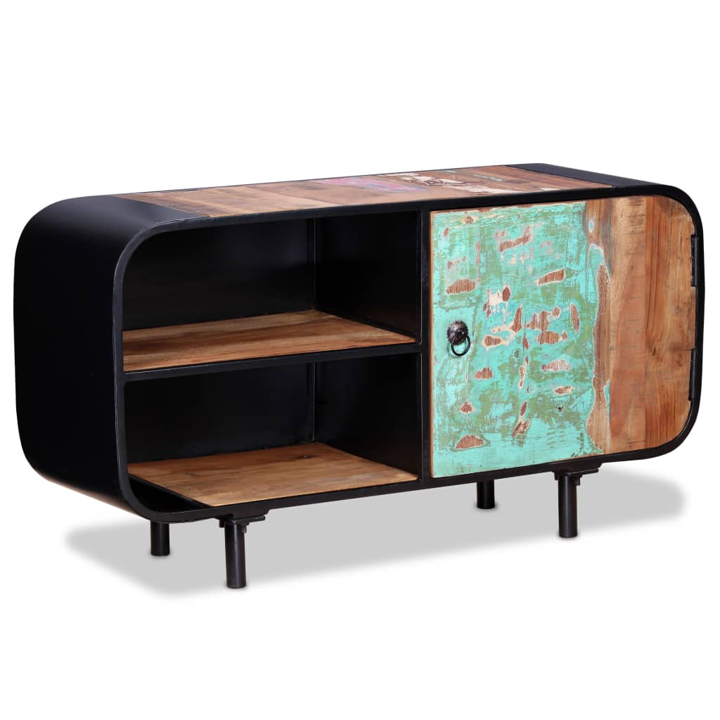 vidaXL Meuble TV en bois de récupération 90x30x48 cm