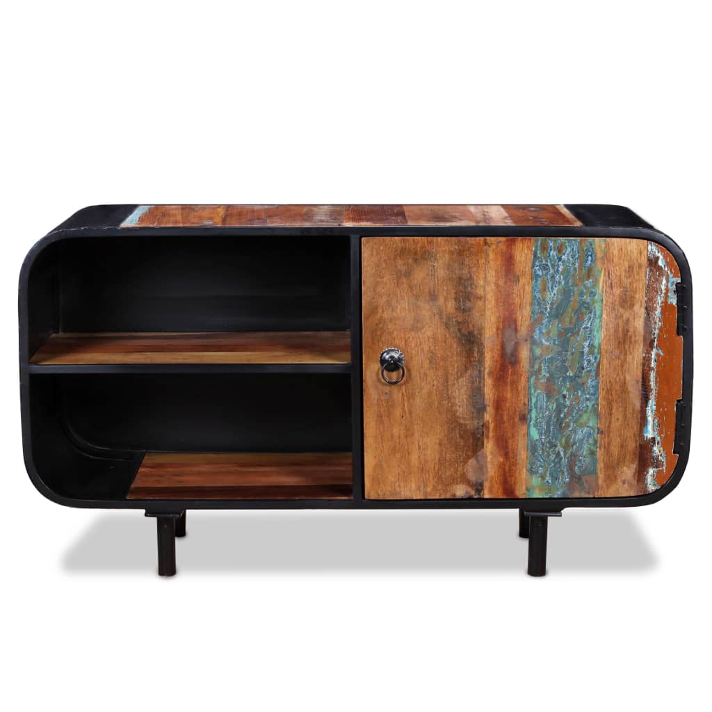 vidaXL Meuble TV en bois de récupération 90x30x48 cm