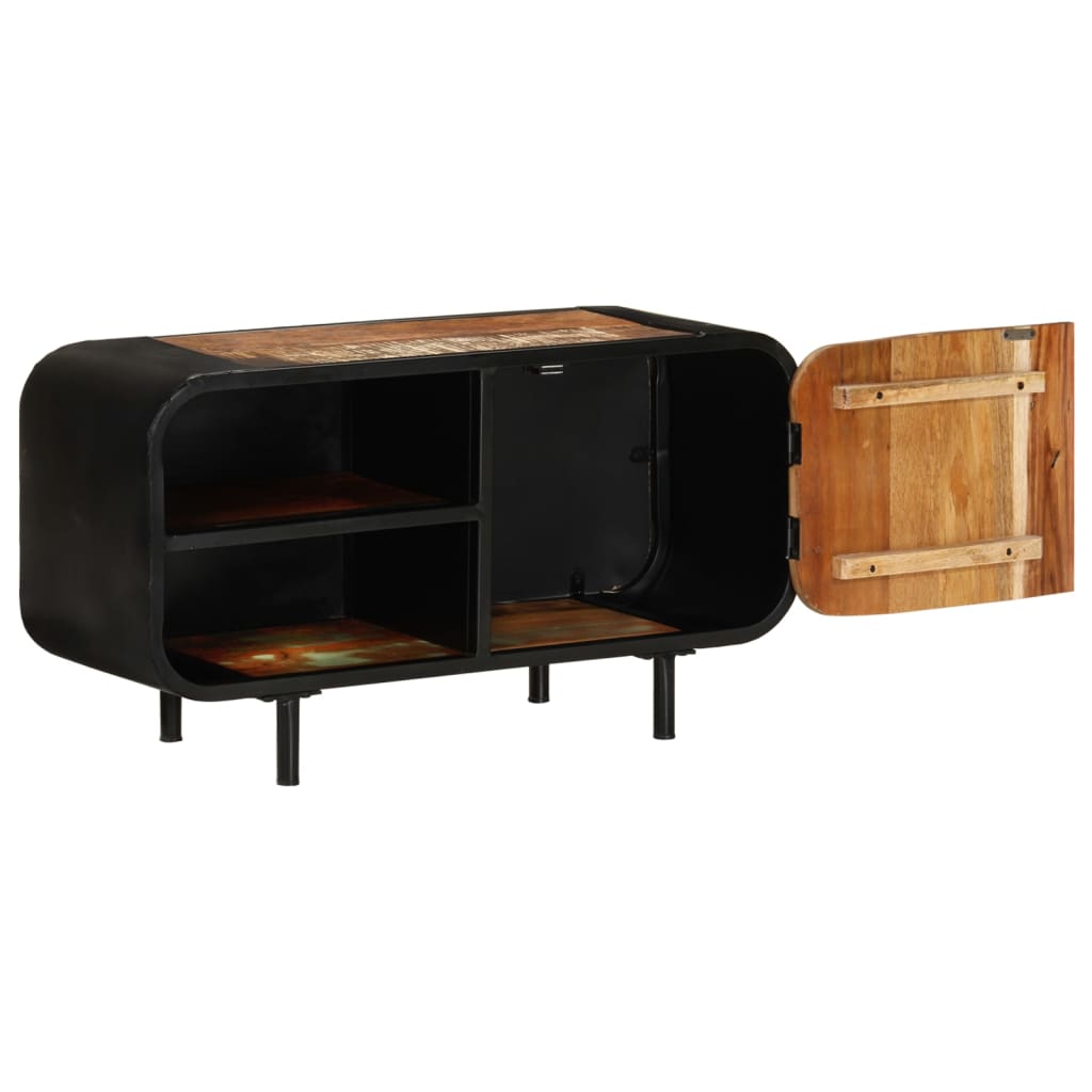 vidaXL Meuble TV en bois de récupération 90x30x48 cm